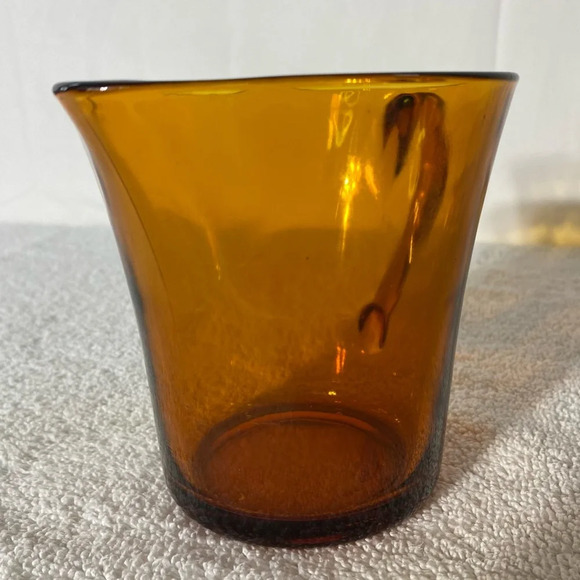 Vintage MCM Duralex France Amber Glass Jug Creamer Pitcher - Picture 4 of 14